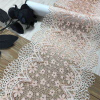 Scalloped Two Tone Elastic Lace Trim DIY ชุดชั้นในเย็บลูกไม้ผ้า Hollow-Out ยืดลูกไม้สำหรับ อุปกรณ์เสริมเข็มทำงาน