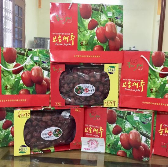 Táo đỏ hàn quốc sấy khô samsung boeun jujube 1kg loại ngon - ảnh sản phẩm 2