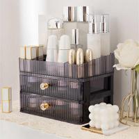 Storage Rack pp Makeup Drawer Type Multi-layer Table Storage Decoration Cosmetics Storage Transparentpurple Dustproof