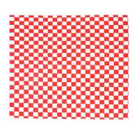 200 PCSDisposable Sandwich Packaging Paper Hamburger Red white Checkered Wax Paper Check Fast Food Basket Liners