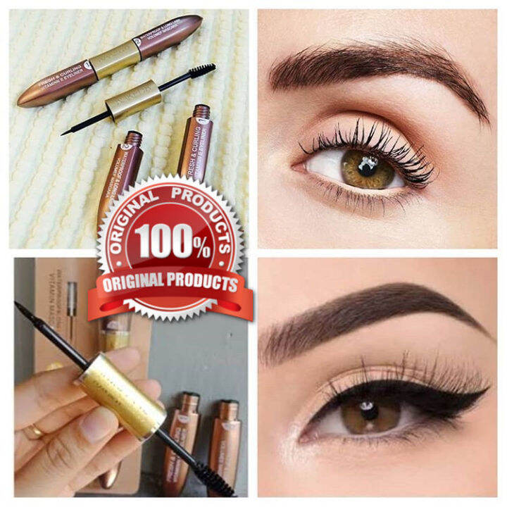 NAKED 5 Mascara & Eyeliner 2in1 Waterproof All In Maskara Vitamin Long