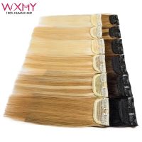 Straight Mini Clip In One Piece 4-12Inch Real Natural Human Hair Remy Hair Pad On Both Sides For Women With Clips in Extensions