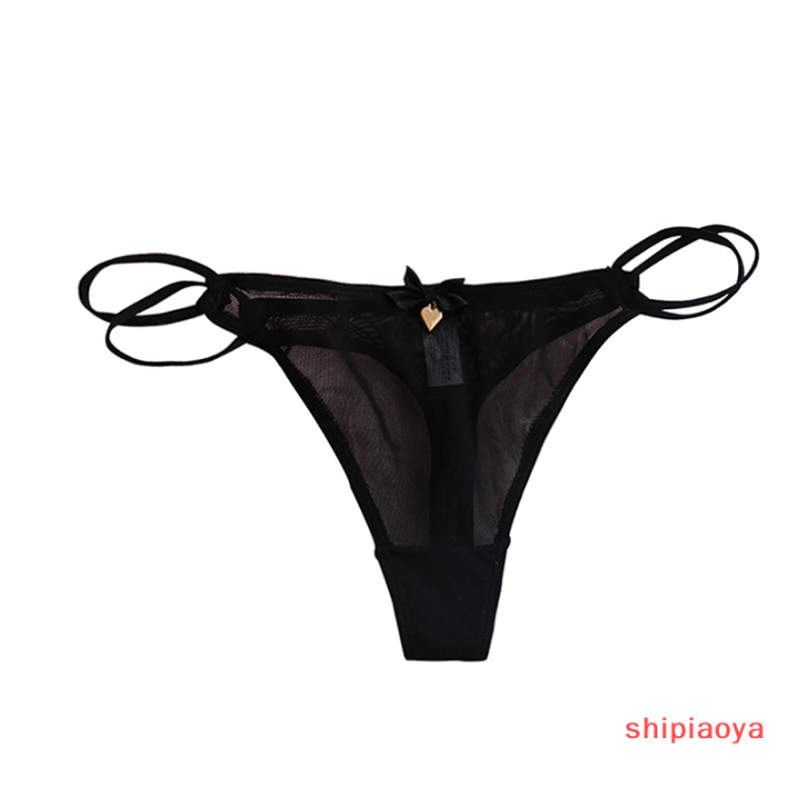shipiaoya-สุภาพสตรีตาข่ายสาวน่ารัก-t-back-t-string-ชุดชั้นในกางเกงในเซ็กซี่แบบสาย