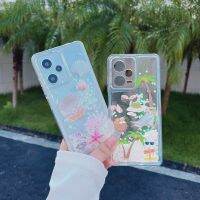 TFOSTNY X5นิ่มสำหรับ Xiaomi Redmi Note 12 11 10 9 Pro Mi 12T Poco สำหรับ Xiaomi 11T 12T 12T 12 S X3 GT เคสครอบโทรศัพท์ทรายดูดบลิง