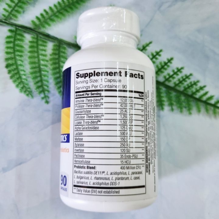 เอนไซม์ย่อยอาหาร-โพรไบโอติก-เพื่อสุขภาพทางเดินอาหาร-digest-probiotics-90-capsules-enzymedica