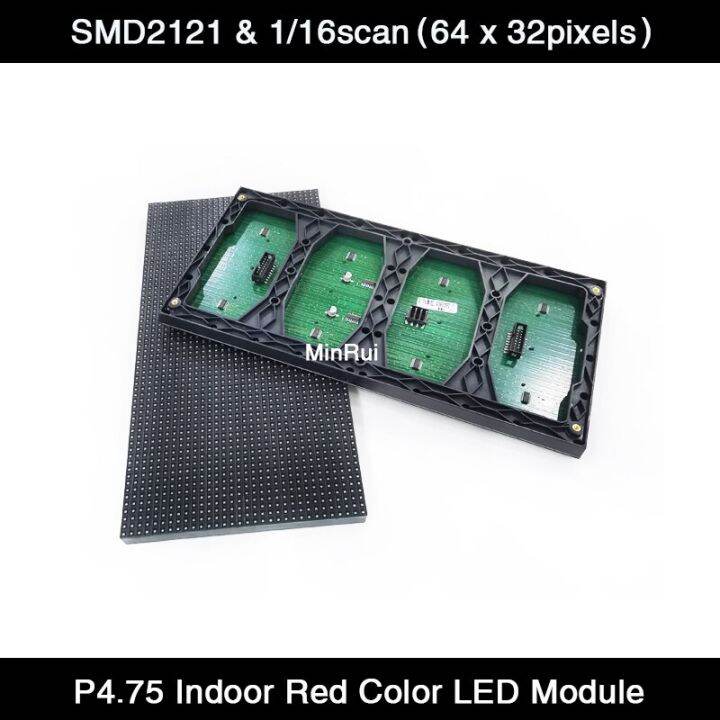 worth-buy-p4-75ในร่มสีแดงเดียว304-152มม-โมดูล-smd-64x32พิกเซลจอแสดงผล-led-แผง-sign