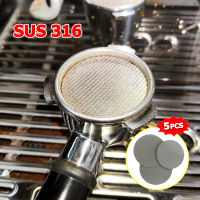 5pcs 51mm Puck Screen Stainless Steel Reusable Portafilter Lower Shower Filter Screen Coffee Making Tool