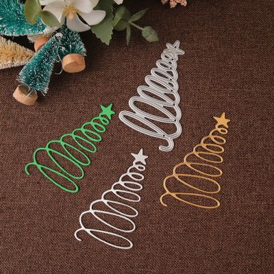 Christmas Tree dies for card making paper metal cutting dies for diy scrapbook xmas craft blade punch embossing stencil die cuts  Scrapbooking