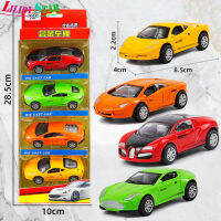 Ls【 Ready Stock 】1:64อัลลอยด์จำลองรถโมเดลชุด4รูปแบบสีมินิ Pullback รถบัสของเล่นเด็กของขวัญวันเกิด1【cod】