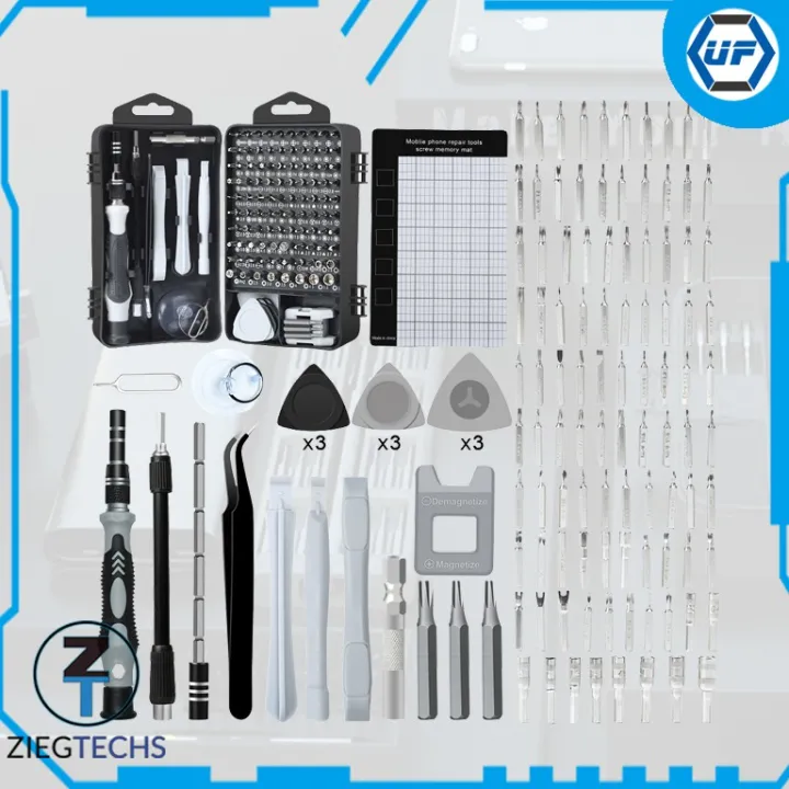 122 in 1 Professional Multi Set for Laptop Computer DIY Repair Tool Kit ifixit with mat The New
