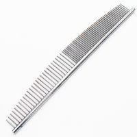 Benepaw Stainless Steel Arc Design Dog Comb Durable Safe Teeth Curved Grooming Pet Brush For Lose Hair Tangles Knots