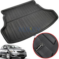 Fit สำหรับ Toyota Yaris Vios Belta 2007-2013ด้านหลัง Trunk Liner Boot Mat Cargo ถาดพรมชั้นโคลน Kick Protector 2008 2009 2010