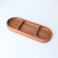 Mini Wooden Plates Dishes Candy Fruit Dishes Saucer Dessert Dinner Bread Food Stoarge