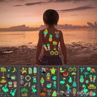 hot【DT】❍◙☜  10Pcs Hawaiian Stickers In The Dark Beach Pool Aloha Luau Supplies Kid