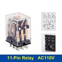 1Pcs JZX-22F HH52P Electronic Micro Mini Electromagnetic Relay 11PIN Coil DPDT 5A Socket Base AC220V DC24V AC36V