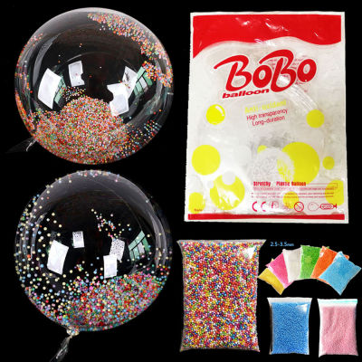 10/18/24 นิ้วโปร่งใสบอลลูน Bobo สำหรับบรรจุลูกบอลโฟม Globos ฮีเลียมงานแต่งงานวันเกิด Party Decor Baby Shower DIY บอลลูน-iewo9238
