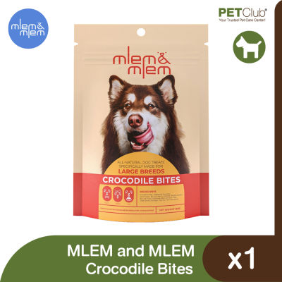 [PETClub] MLEM&amp;MLEM Crocodile Bites - ครอคคะไดล์ไบท์ สำหรับสุนัขพันธุ์ใหญ่ 100g.