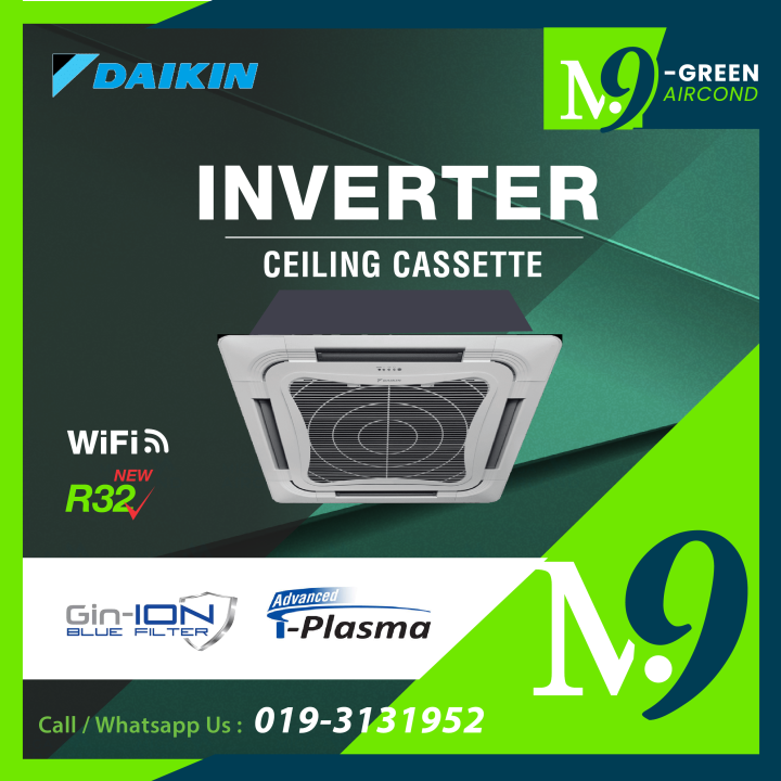 Daikin R32 Inverter 2hp 2 5hp 3hp 4hp 4 5hp 5hp Air Conditioner Fcfc A Ceiling Cassette