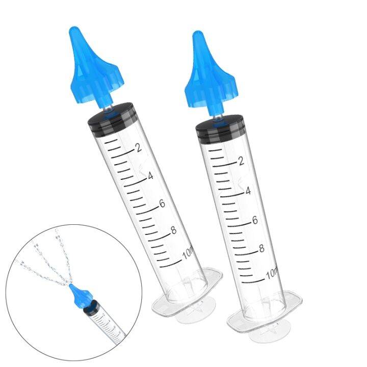 2pcs Ear Cleaner Irrigation Kit Ear Wax Removal Tool Water Washing Syringe Comfortable Unique