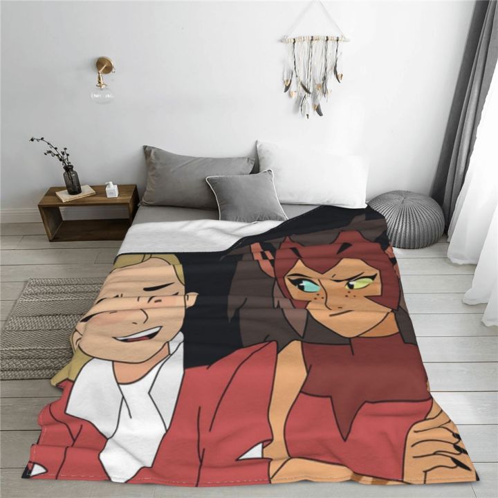 design-adora-catra-stickers-drawing-series-she-ra-blanket-bedspread-bed-plaid-bed-linen-bedspread-150-childrens-blanket