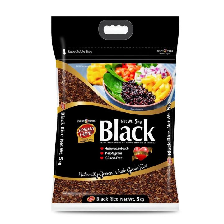 zj504ytej146 Jordan Farms Black Rice 5kg (Organically Grown Unpolished ...