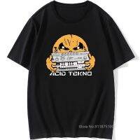 Hacker Men Tees acid tekno Retro T Shirts All Cotton Ramen Sleeve Graphic Tee Shirts ONeck Male Clothes