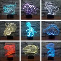 Tiger Wolf Horse Dog Desk Lamp Animal 3d led Lamp 7 color change Factory wholesale Table Lamps For Living Room