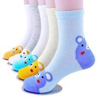 5 Pairs/Lot Cartoon Mesh Thin Cotton Newborn Boy Kids Socks Baby Girls Socks Girls Baby Socks Skarpetki Infant Miaoyoutong