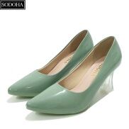 Giày cao gót nữ SODOHA đế cao 7cm thiết kế da mềm đế êm kiểu dáng trẻ