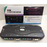 คุณภาพดี  ส่งจากไทย KVM 2 Port Switch PS/2 2ports 4ports KVM PS2 Switch มีการรัประกันคุณภาพ  ฮาร์ดแวร์คอมพิวเตอร์