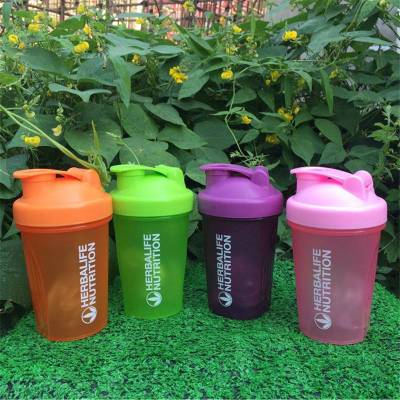 1pc 400-500ml Portable Protein Powder Shaker Bottle Leak Proof Water Bottle for Gym Fitness Training Sport Mixing Cup