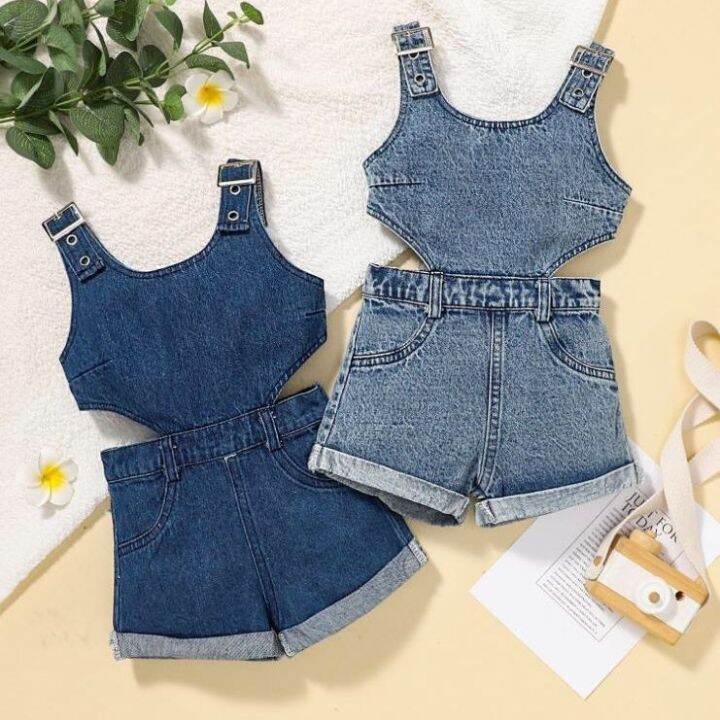 ALENA Girls Clothes Girls' Bib Shorts Girls Shorts For Kids Girls Pants