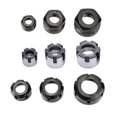 1pcs ความแม่นยําสมดุล collet nut ER8 ER11 ER16 ER20 ER25 ER32 NUT สปริงรวบรวมน็อตหนีบ CNC มิลลิ่งเครื่องแกะสลัก