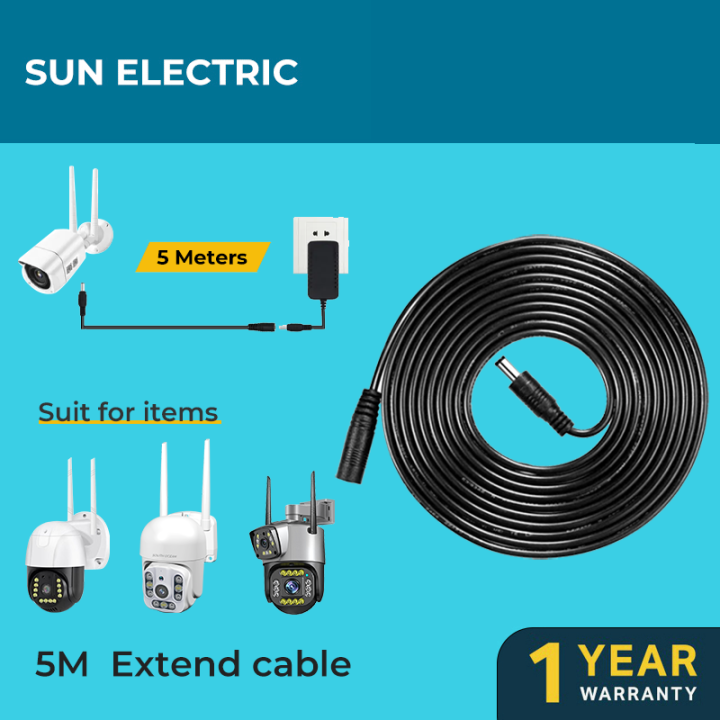 DC Power Extension Cable Male Female Power Cord Wire For CCTV Camera
