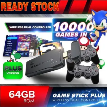 HDMI GAME STICK LITE CONSOLE 2.4G WIRELESS CONTROLLERS 4K 10000