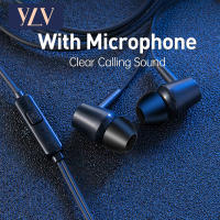 YLV Stereo In-Ear Earphone Running Sports Handsfree Calls with Mic 3.5mm Wired Earbuds Pure Deep Bass Game Music Headset ( หูฟัง , เครื่องเสียง ) Wired In-Ear Earphone in-Ear Headphons หูฟังชนิดใส่ในหู