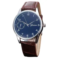 {Miracle Watch Store} นาฬิกาผู้ชาย Retro Design สายหนัง Analog Alloy นาฬิกาข้อมือควอตซ์ธุรกิจชายนาฬิกา Assista Erkek Kol Saati Hommes 15