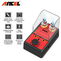 Ancel Car Spark Plug Tester Ignition System 220V 110V Automotive Spark Tester Double Hole Detector Spark Plug Diagnostic Tool