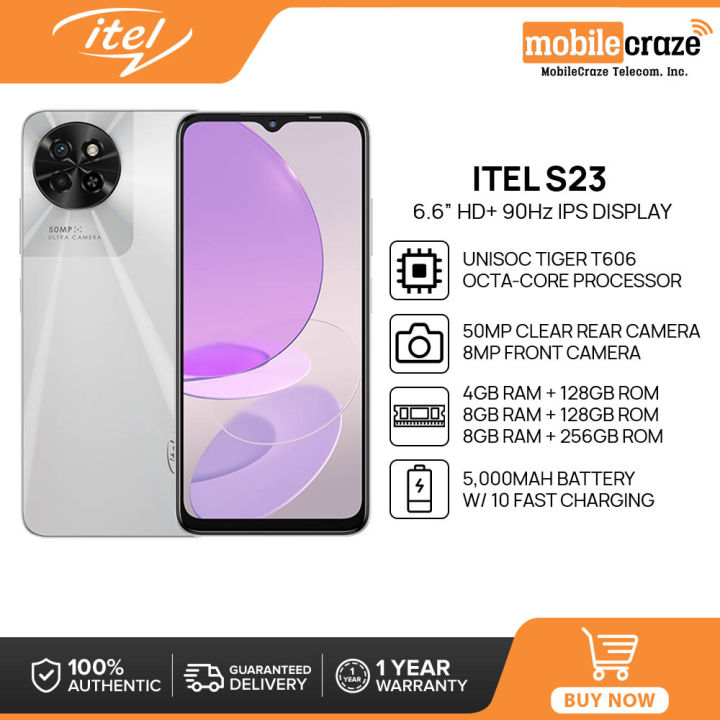 Itel S23 Smartphone | 4GB+128GB/8GB+128GB/8GB+256GB | Unisoc T606 | 6.6 ...