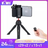 Phone Tripod Mount Phone Camera Grip Handle Holder with Bluetooth Shutter Remote Control for iPhone Selfie Vlog Video Shooting