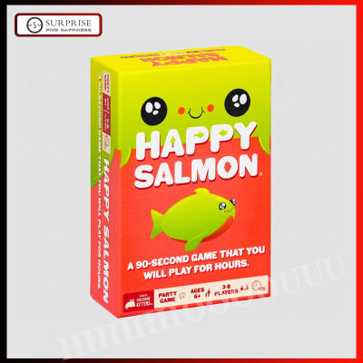 Exploding Kittens Card Game Happy Salmon ระเบิดเกมการ์ดลูกแมวมีความสุขปลาแซลมอนเหมาะกับครอบครัวเกมกระดานเกมปาร์ตี้
