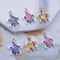 【YF】♨▽  12pcs/lot 20x15mm  Alloy Enamel Tortoise Charms Accessories Earring animal Pendant Jewelry Components