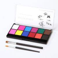 12 Colors Face Body Art Paint Water Based Oil Painting Christmas Halloween Bar Party Cosplay Fancy Dress Beauty Makeup Tool Drawing Painting Supplies