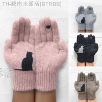 【hot】۩❦✎  Gloves for Men Teens and Printed Thermal Knitted Gloves Windproof Warm Mittens Soft