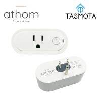 ATHOM preflashed TASMOTA US Smart Plug Works with Home Assitant Electric Consumption Monitoring 16A Ratchets Sockets