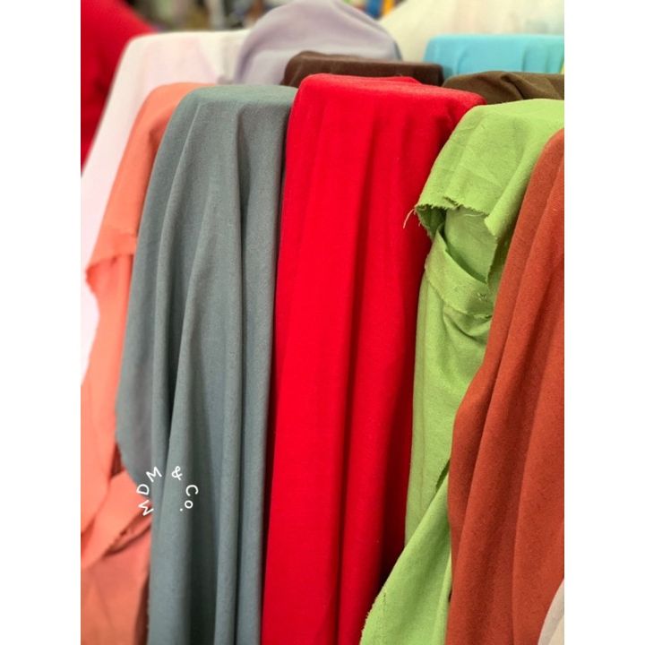 ผ้าลินินคอตตอน-สีพื้น-linen-cotton