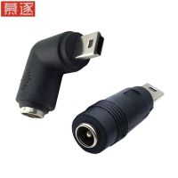 1pcs 5.5 x 2.1 mm Female to Mini / Micro USB Male 5 Pin DC Power Plug 90 / 180 Degrees Connector Adapter for V3 Android