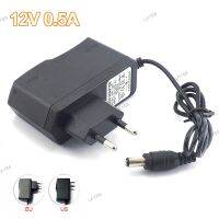 AC to 100-240V DC 12V 0.5A 500mA Camera Power Adapter Supply Charger Charging adapter for LED Strip Light 5.5mmx2.1mm E14 YB8TH