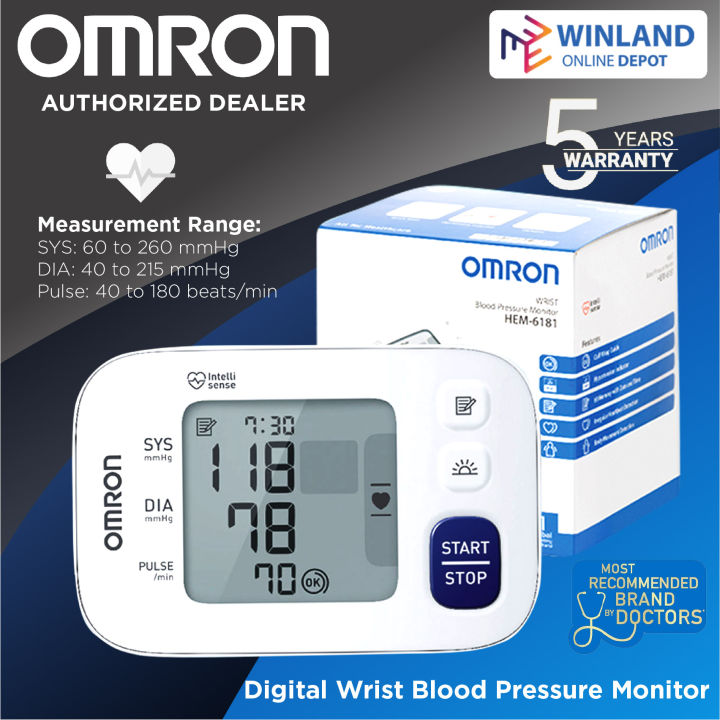 OMRON, Wrist Blood Pressure Monitor HEM 6181