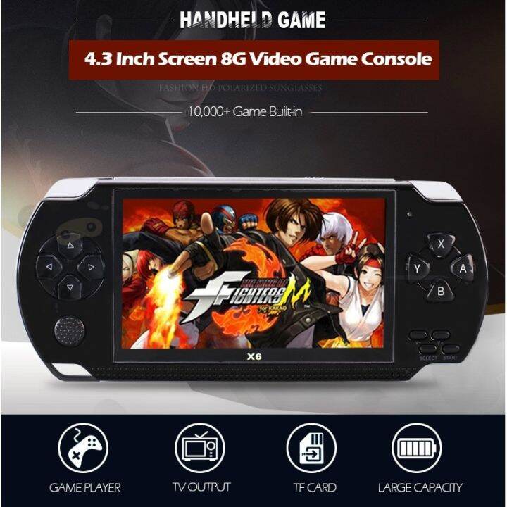 2023-new-updated-classic-4-3-8gb-handheld-game-x6-with-999-games-built-in-support-music-video-mp4-mp5-ebook